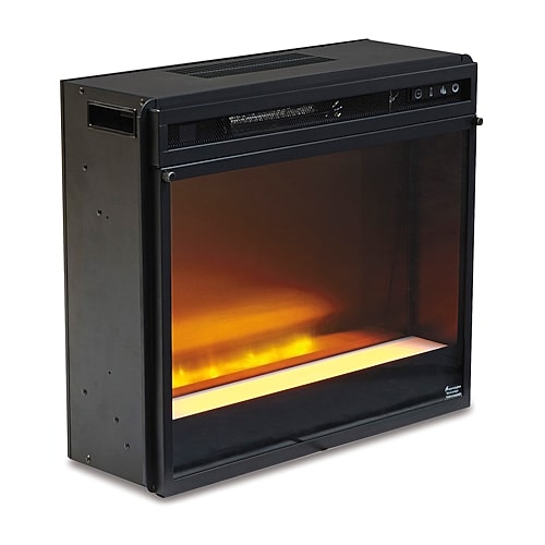 Signature Design by Ashley Entertainment Accessories 23.75" Electric Fireplace Insert, One Size, Black