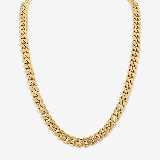 Bulova Mens Stainless Steel 24 Inch Curb Chain Necklace