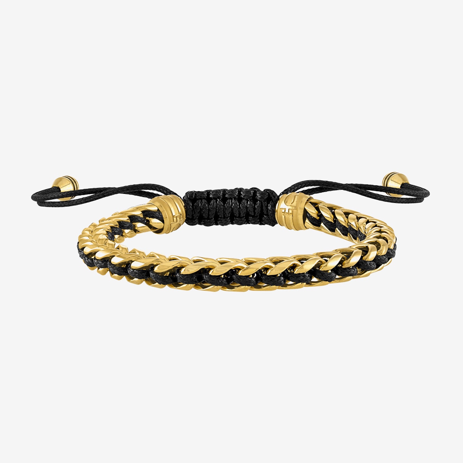 Bulova Mens Stainless Steel Bolo Bracelet