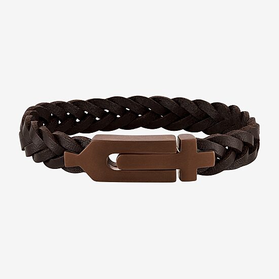 Bulova Mens Stainless Steel Wrap Bracelet