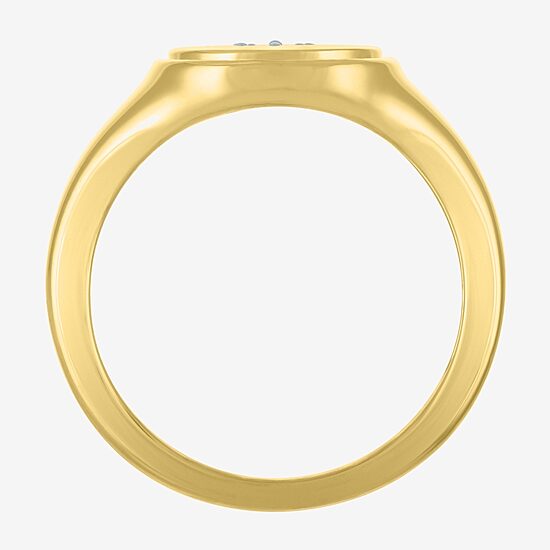 Diamond Addiction (G-H, I1-I2) Womens 1/10 CT. T.W. Lab Grown White Diamond 14K Gold Over Silver Heart Cocktail Ring