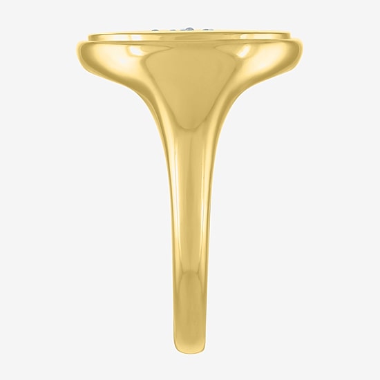 Diamond Addiction (G-H, I1-I2) Womens 1/10 CT. T.W. Lab Grown White Diamond 14K Gold Over Silver Heart Cocktail Ring