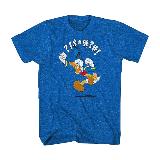 Mens Short Sleeve Donald Duck Graphic T-Shirt