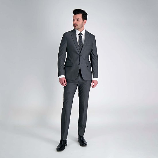 Haggar JMH Ultra Mens Stretch Fabric Super Slim Fit Suit Jacket