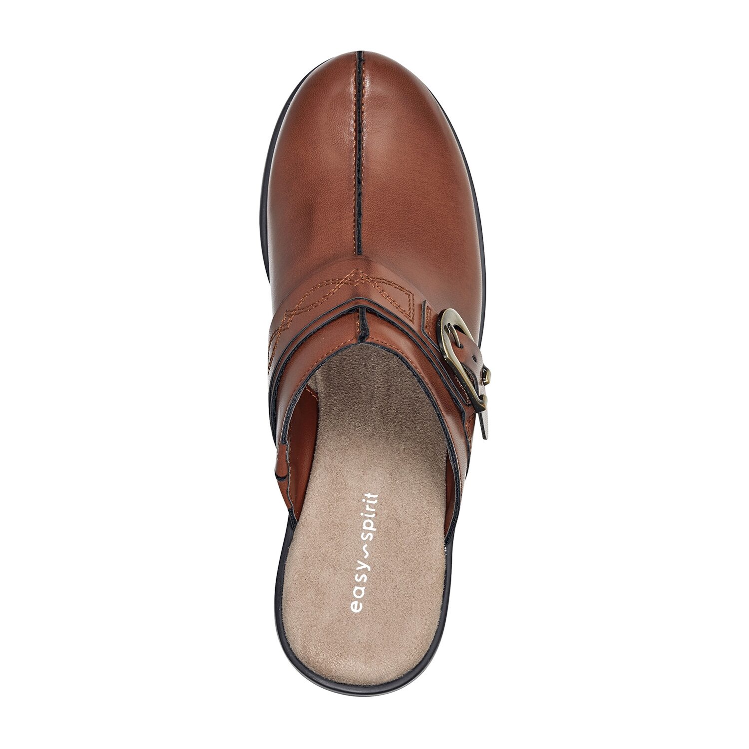 Easy Spirit Polly Buckle Detail Clog Womens Round Mules