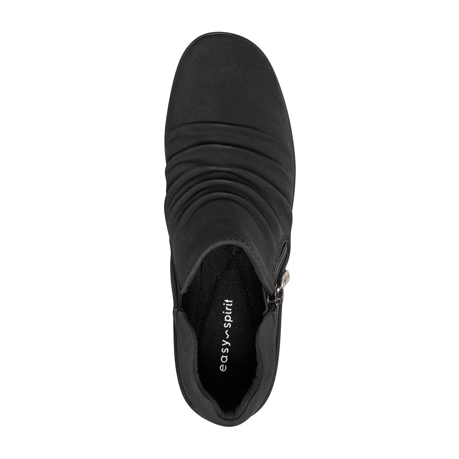 Easy Spirit Womens Aleta Ruched Flat Heel Booties