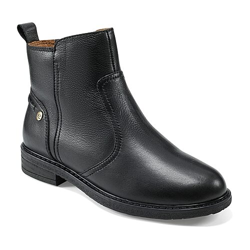 Easy Spirit Womens  Juna Side Zip Bootie Block Heel Booties In Black