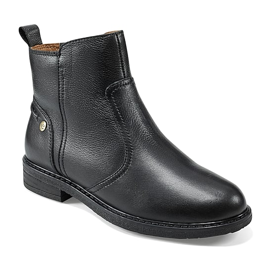 Easy Spirit Womens Juna Side Zip Stacked Heel Booties