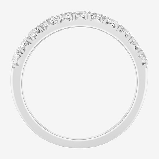 (I/Si2) Womens 1/2 CT. T.W. Lab Grown White Diamond Platinum Wedding Band