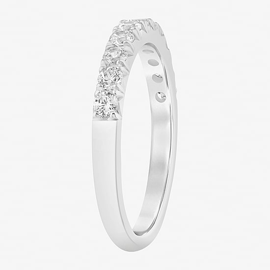 (I/Si2) Womens 1/2 CT. T.W. Lab Grown White Diamond Platinum Wedding Band