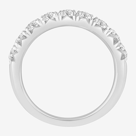 (I/Si2) Womens 2MM 1 CT. T.W. Lab Grown White Diamond Platinum Wedding Band