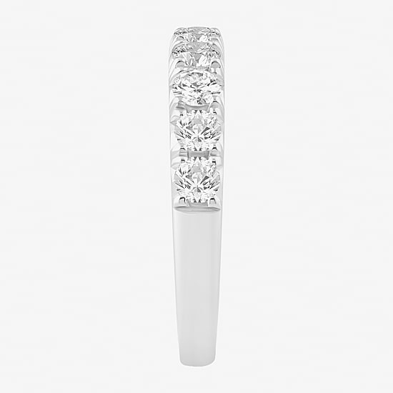 (I/Si2) Womens 2MM 1 CT. T.W. Lab Grown White Diamond Platinum Wedding Band