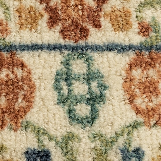Maples Persian Tan Floral Indoor Rectangular Runner