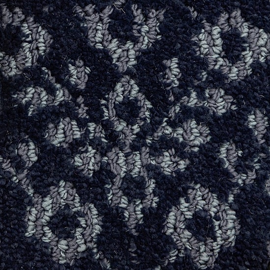 Maples Mono Navy Indoor Rectangular Accent Rug