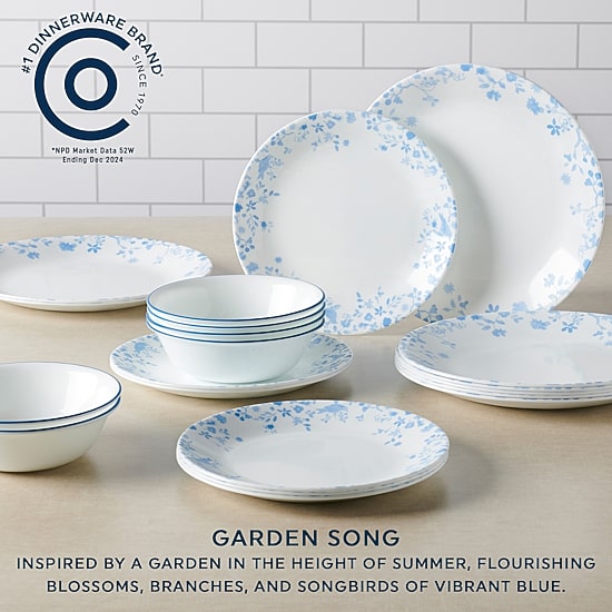 Corelle Garden Song 12-pc. Glass Dinnerware Set