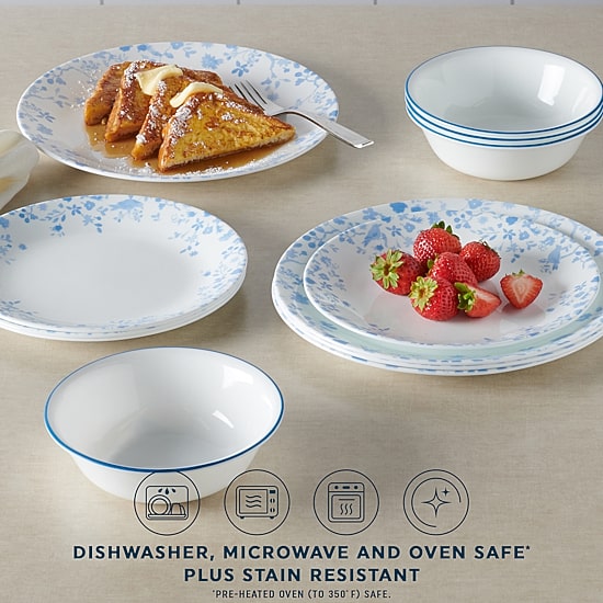 Corelle Garden Song 12-pc. Glass Dinnerware Set