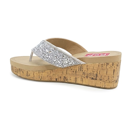 Pop Womens Stellara Wedge Sandals