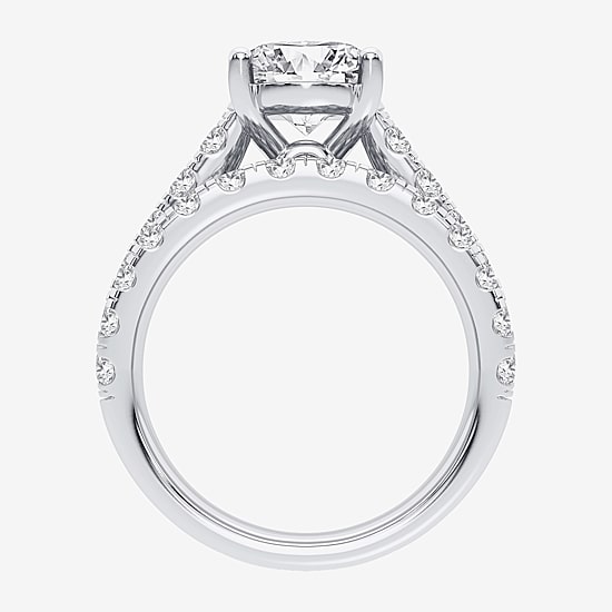 (H-I / SI1-SI2) Signature By Modern Bride Womens 5 CT. T.W. Lab Grown White Diamond in 14K Gold Oval Bridal Set
