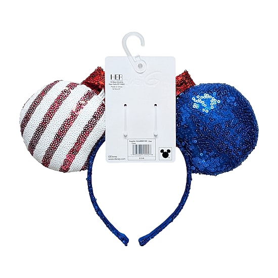 Disney Collection Girls Americana Minnie Mouse Ears Headband