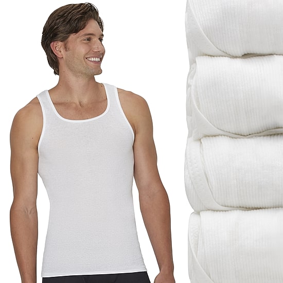 Hanes® Ultimate Men's 4-Pack ComfortBlend® Tank Top Undershirts