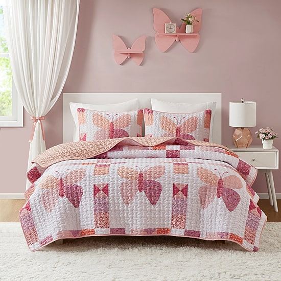INK+IVY Kids Butterfly Quilt Set