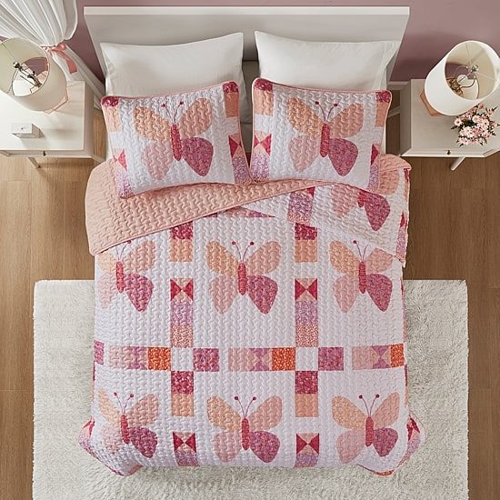INK+IVY Kids Butterfly Quilt Set