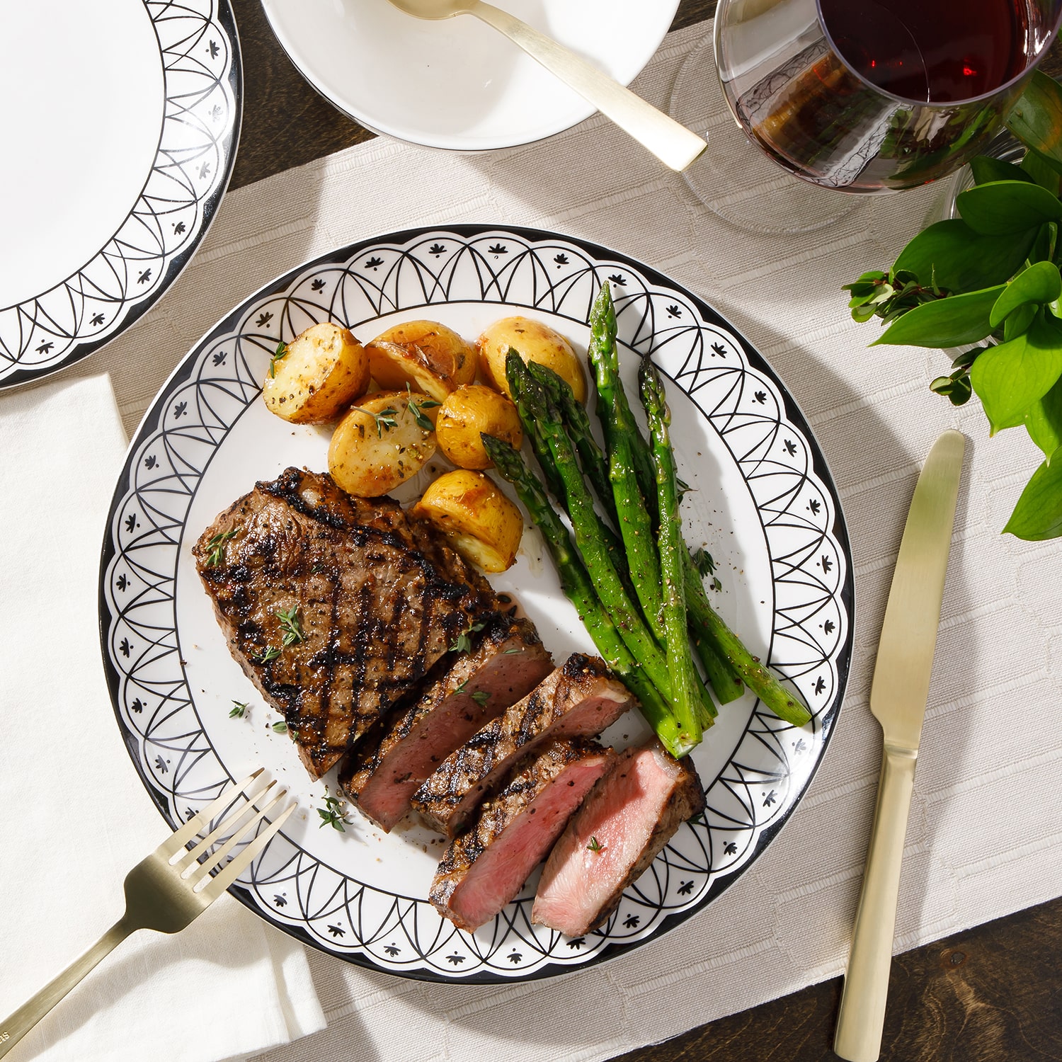 Martha Stewart Midnight Louts 12-pc. Dinnerware Set