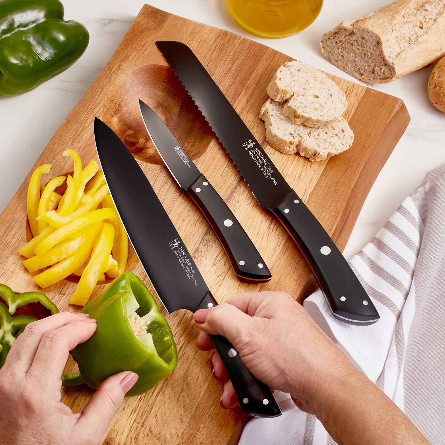 Henckels Noir 3-pc. Knife Set