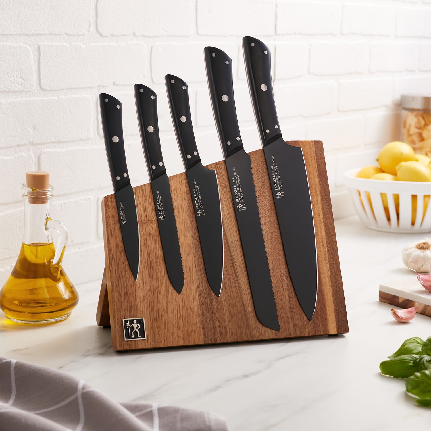 Henckels Noir 6-pc. Knife Block Set