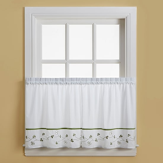 CHF Clover 2-pc. Rod Pocket Window Tier