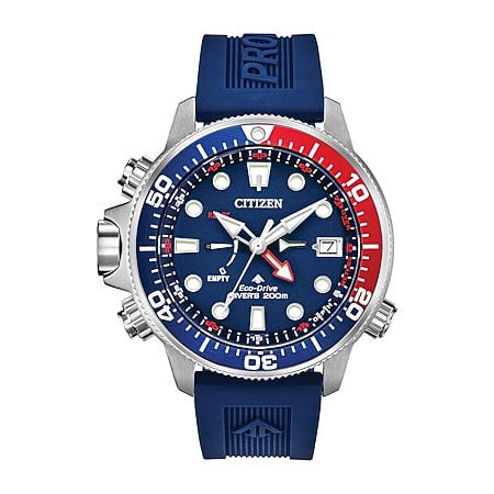 Citizen Promaster Aqualand Mens Multi-Function Black Strap Watch