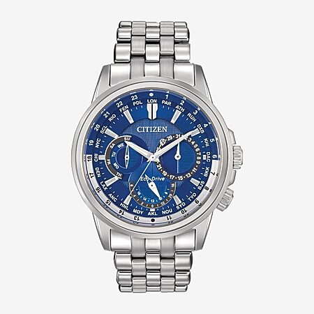 Citizen Calendrier Mens Two Tone Stainless Steel Bracelet Watch