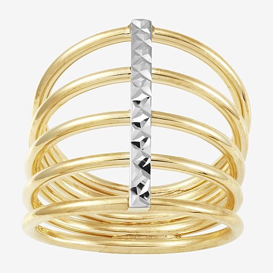 Made in Italy Womens 14K Gold Band
