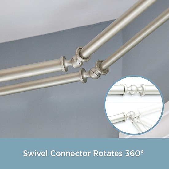 Kenney Bryce Ball Double Bay Window Rod