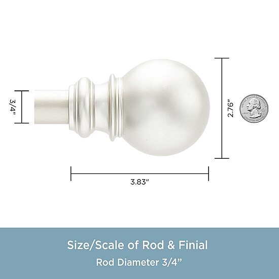 Kenney Bryce Ball Double Bay Window Rod