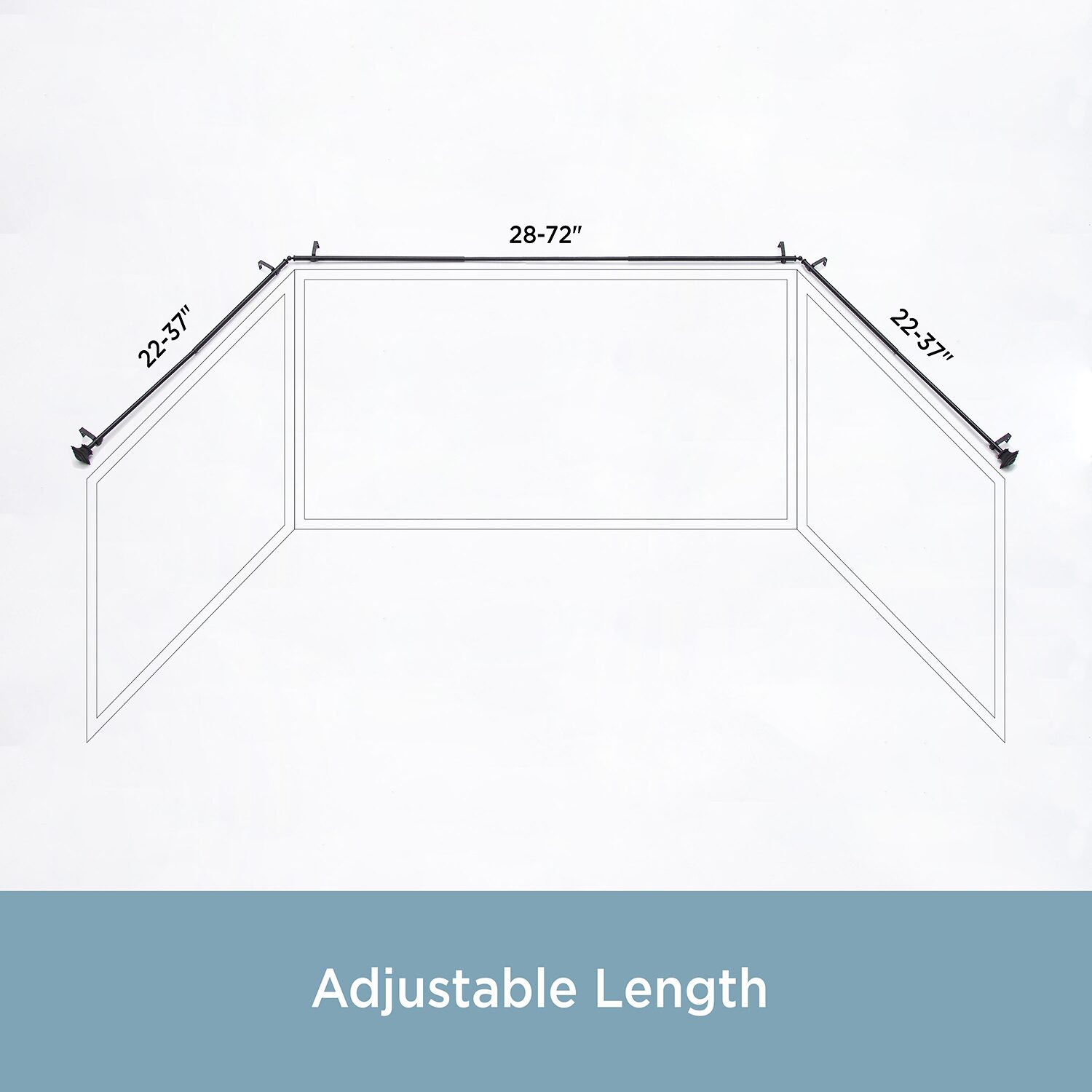 Kenney Mission Square Bay Window Rod