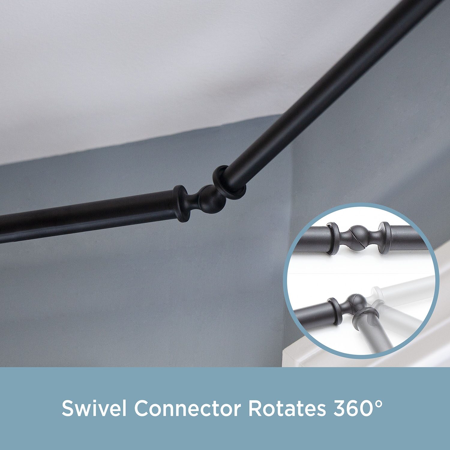 Kenney Mission Square Bay Window Rod