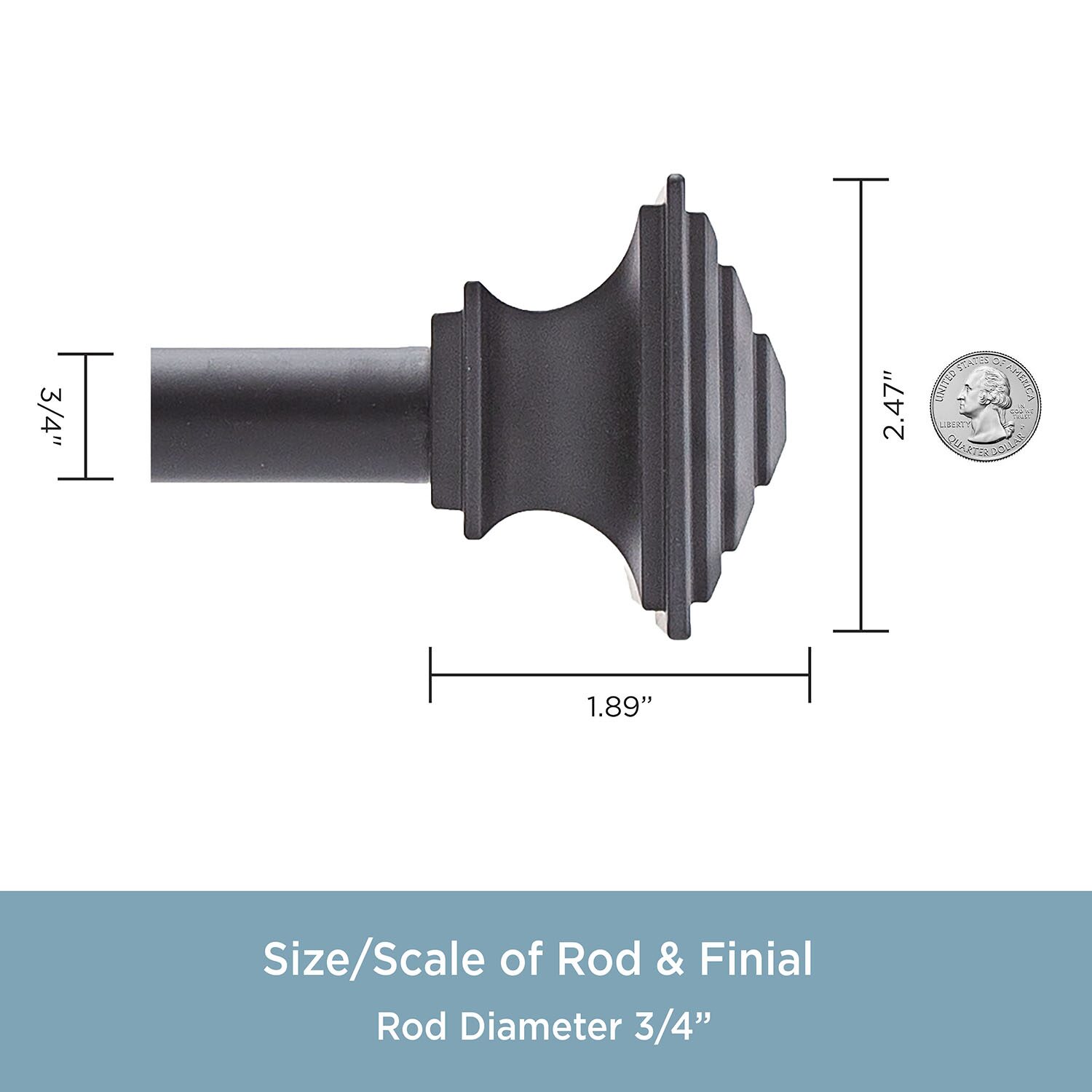 Kenney Mission Square Bay Window Rod