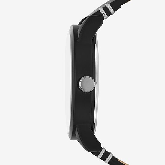 Mens Black Strap Watch Fmdjo245
