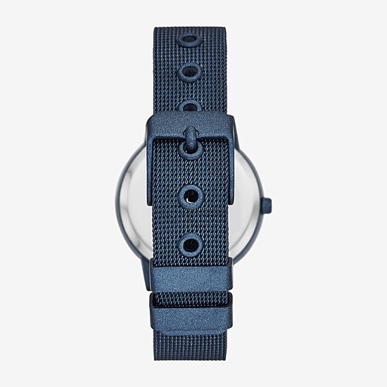 Geneva Unisex Adult Blue Stainless Steel Bracelet Watch Fmdjm264