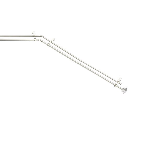 Kenney Mission Square Double Bay Window Rod