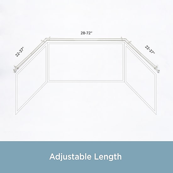 Kenney Mission Square Double Bay Window Rod