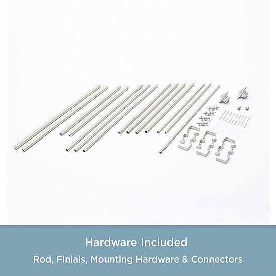 Kenney Mission Square Double Bay Window Rod