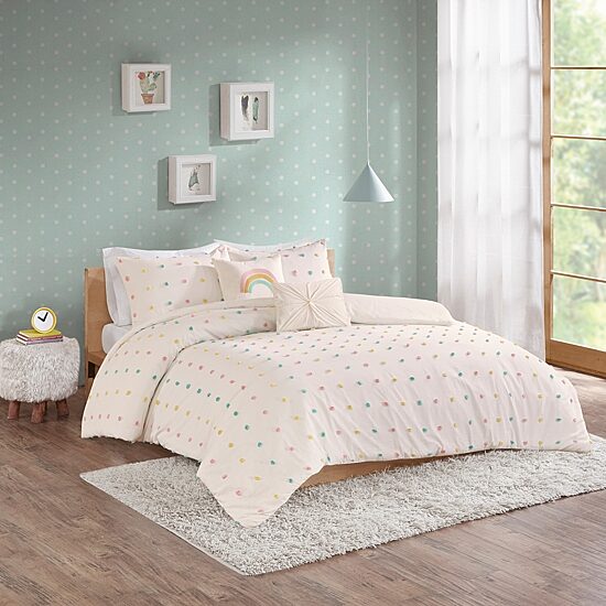 Intelligent Design Ensley Jacquard 100% Cotton Comforter Set with Decorative Pillows