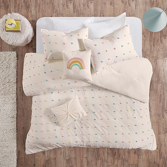 Intelligent Design Ensley Jacquard 100% Cotton Comforter Set with Decorative Pillows