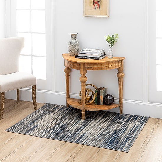 Mohawk Home Furie Stripe Machine Woven Indoor Rectangular Accent Rug