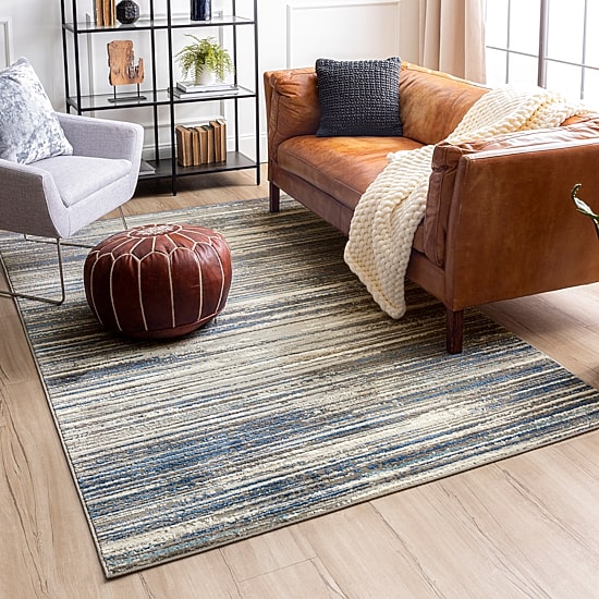 Mohawk Home Furie Stripe Machine Woven Indoor Rectangular Area Rug