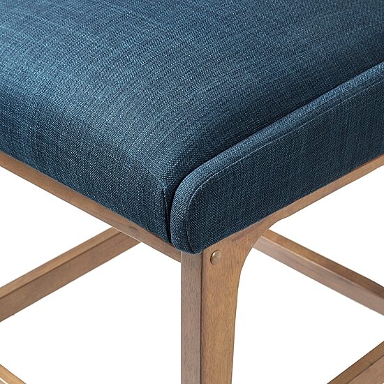 INK+IVY Boomerang Counter Height Upholstered Bar Stool