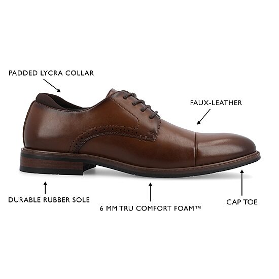 Vance Co Maning Mens Cap Closed Toe Loafers