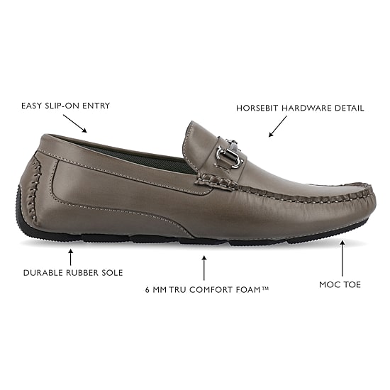 Vance Co Holden Mens Moc Closed Toe Loafers